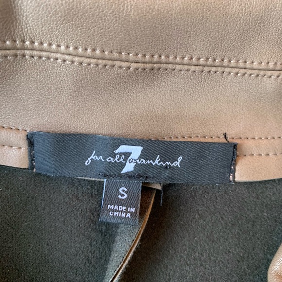 NWOT 7 for All Mankind Vegan Leather Jumpsuit - Picture 6 of 16